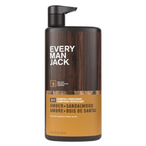Every Man Jack 2-in-1 Daily Shampoo + Conditioner - Amber + Sandalwood